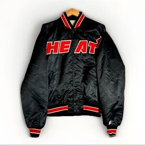 Vintage NBA Starter Miami Heat Satin Bomber